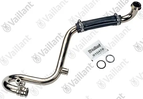 Vaillant Verbindungsschlauch mit zwei Anschlüssen und O-Ringen, geeignet für Pumpeninstallationen in Heizsystemen.